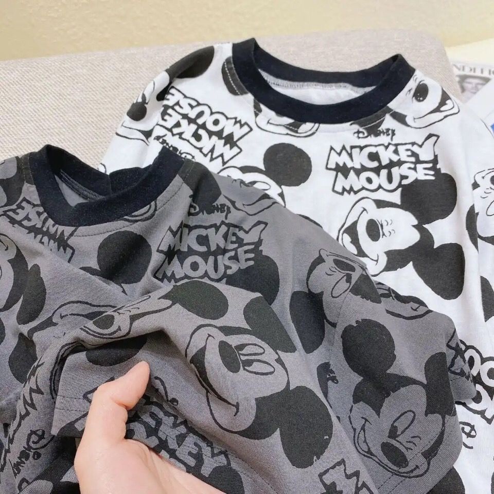 Áo Thun Ngắn Tay In Họa Tiết Hoạt Hình Xinh Xắn Theo Phong Cách Mùa Hè Hàn Quốc Dành Cho Bé