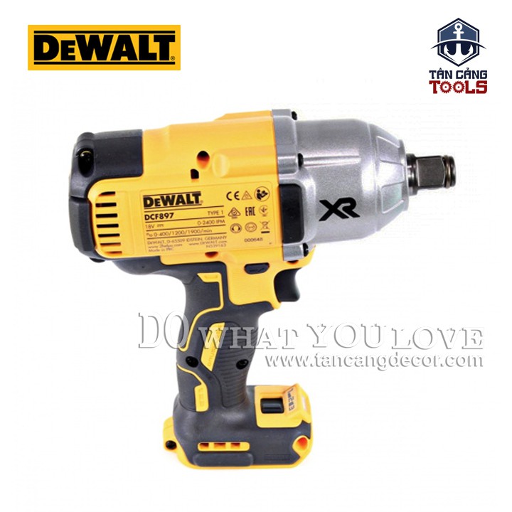 Máy Siết Bu Lông Dùng Pin DeWalt 18V DCF897NT-XJ 3/4 Inches ( Thân Máy )