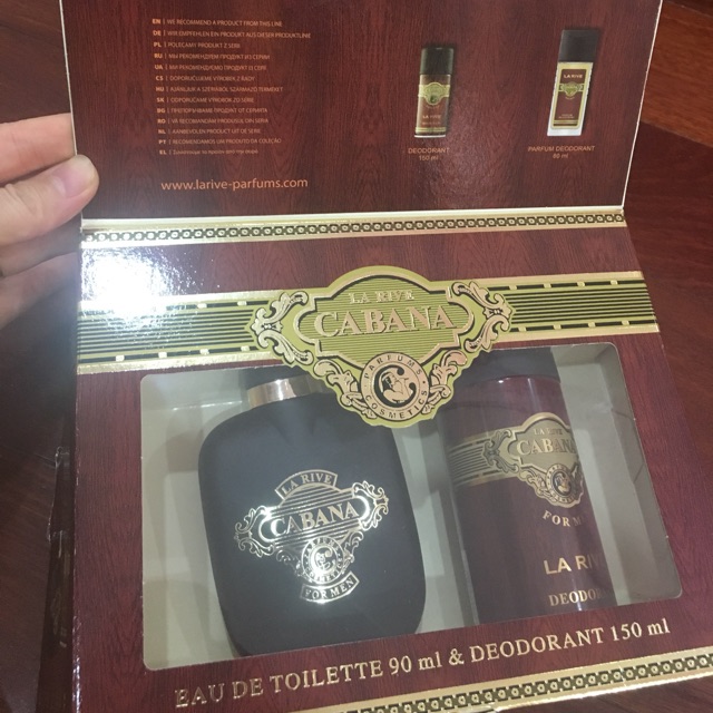 Bộ nước hoa và xịt nách dành cho nam La Rive Bacana