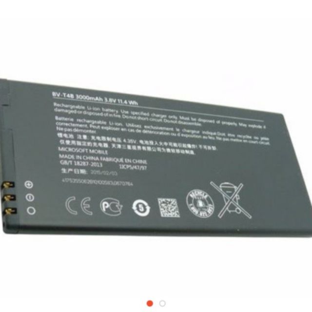 Pin xịn cho máy Lumia 640 XL BV-T4B 3000mAh bh 6 tháng