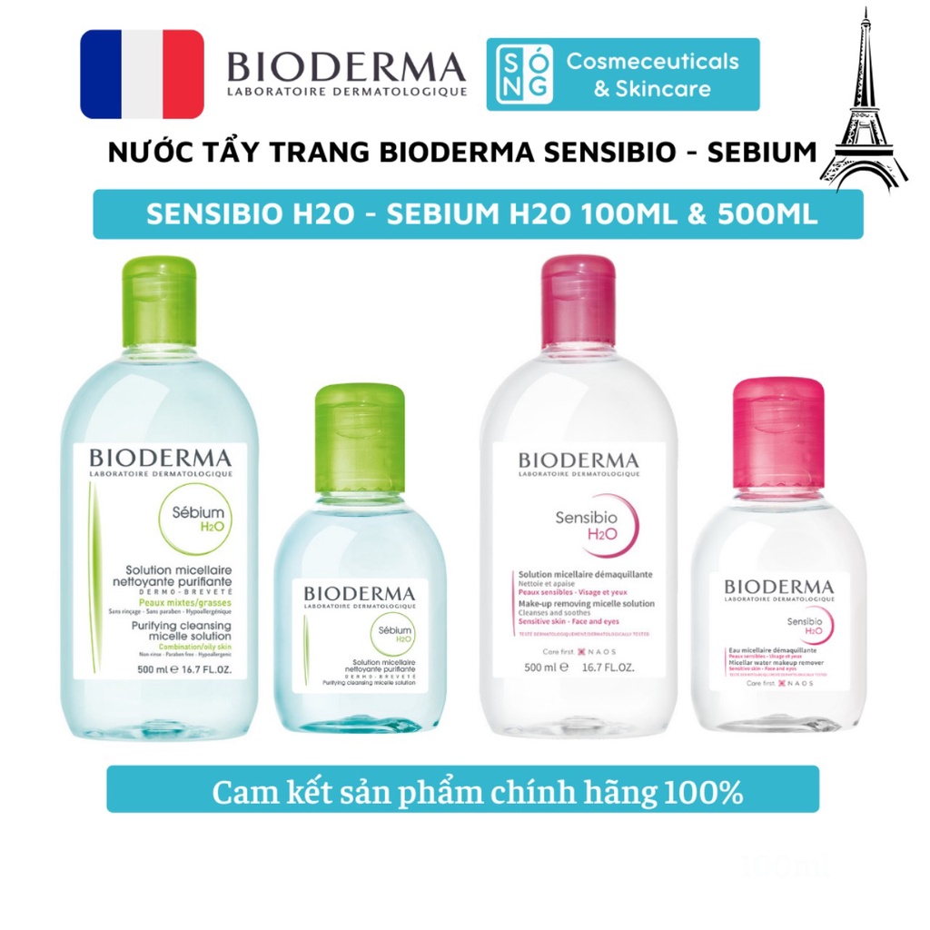 [AUTH] Nước Tẩy Trang Bioderma Cho Mọi Loại Da 500ml