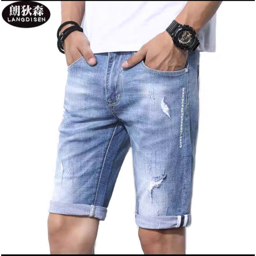 Quần sọt jean nam màu xanh ,Quần đùi màu đen thời trang cao cấp nam MuradFashion MS206