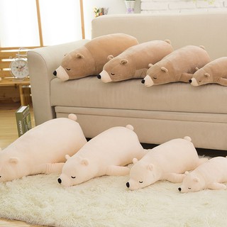 [Nhập TOYFREESHIP Giảm 15%] + Gấu Bắc Cực Size 90 cm Bông Cao Cấp Không Xẹp Dúm Bông Căng Mịn