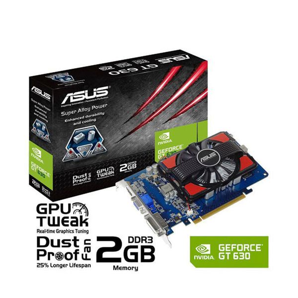 Card Màn Hình, VGA Asus GT 630 (NVIDIA GeForce GT630, DDR3 2GB, 128-bit) - Đã Qua Sử Dụng