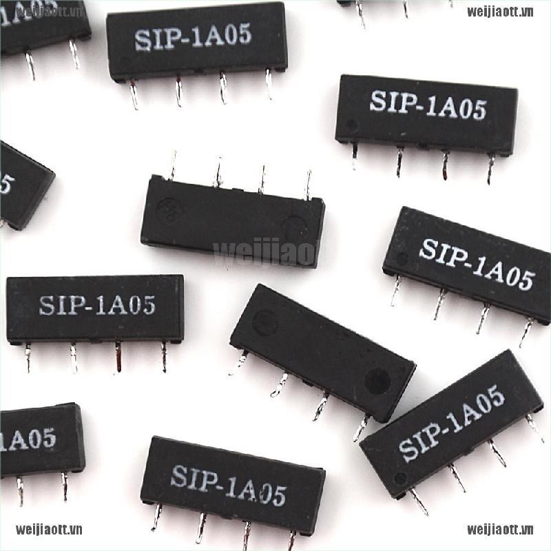 Bộ 20 rơ le công tắc kiểu khuôn dệt 5V SIP-1A05 4 chấu dành cho PAN CHANG