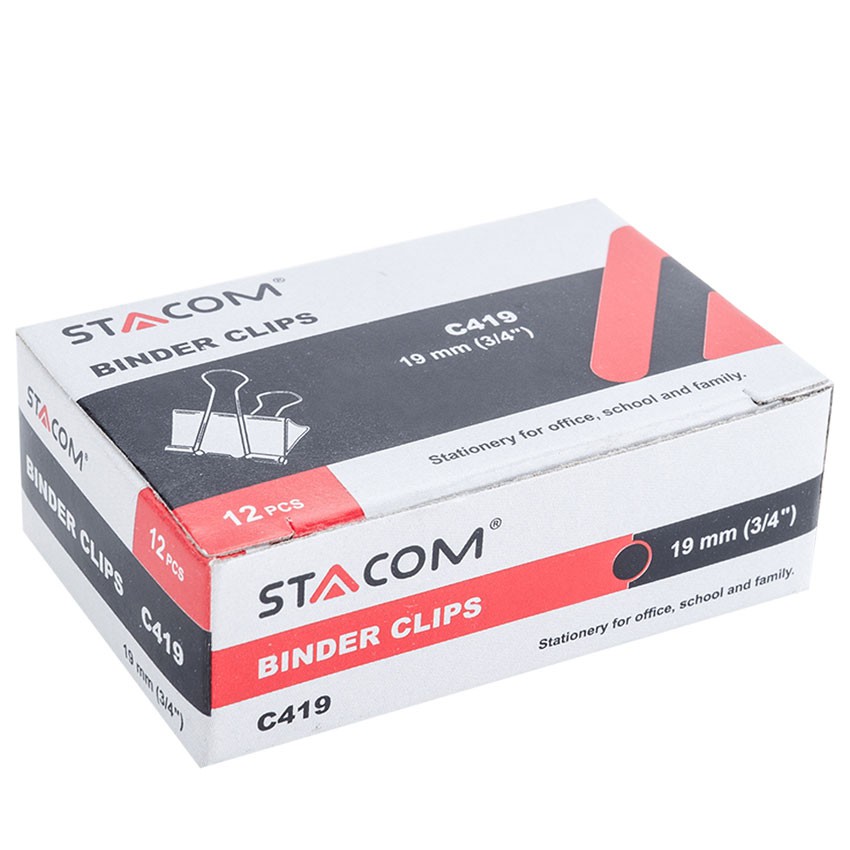 Kẹp Bướm Đen Stacom C419 (19mm)