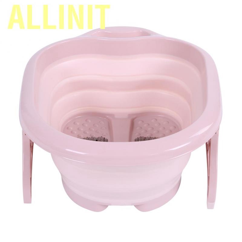 Allinit Foldable Portable Foot Bucket Spa Lightweight Space-saving Bath Tool