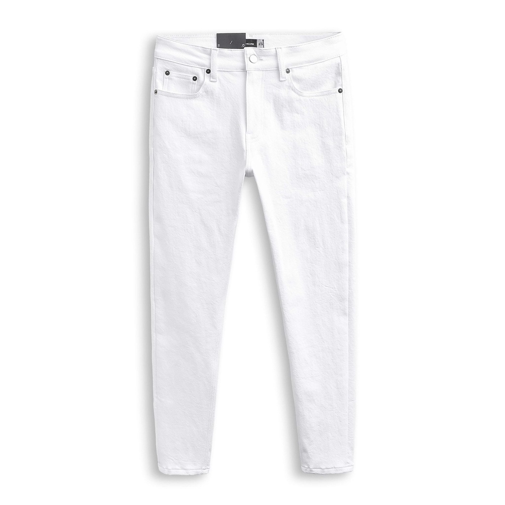 Quần Jean Dài Nam Inf Basic White , Chất Vải Denim Co Giãn Dày Dặn, QJ003480, SOMEHOW