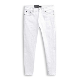 Quần jean dài nam inf basic white, chất vải denim co giãn dày dặn, qj003480, somehow