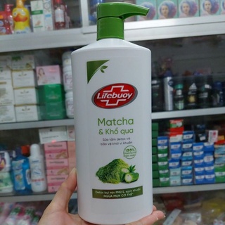 SỮA TẮM DETOX VÀ SẠCH KHUẨN LIFEBUOY MATCHA KHỔ QUA 800G, HÀNG CHÍNH HÃNG