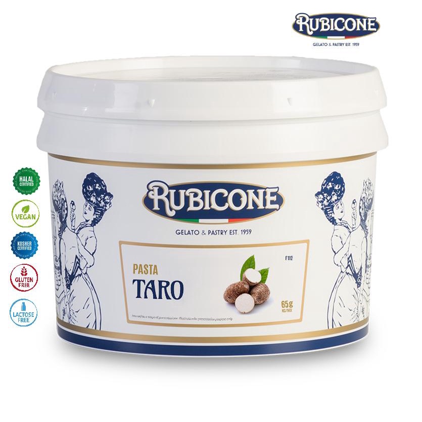 Rubicone Taro - Hương vị làm kem tươi, gelato, bánh vị Khoai Môn | Hộp 3kg