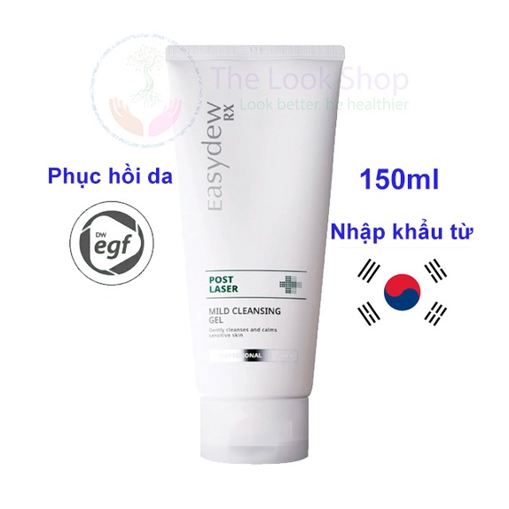 Easydew- Gel sữa rửa mặt EGF cho da nhạy cảm sau Laser, Peel da, Lăn kim, Chàm - SRM Post Laser Mild Cleansing Gel 150ml