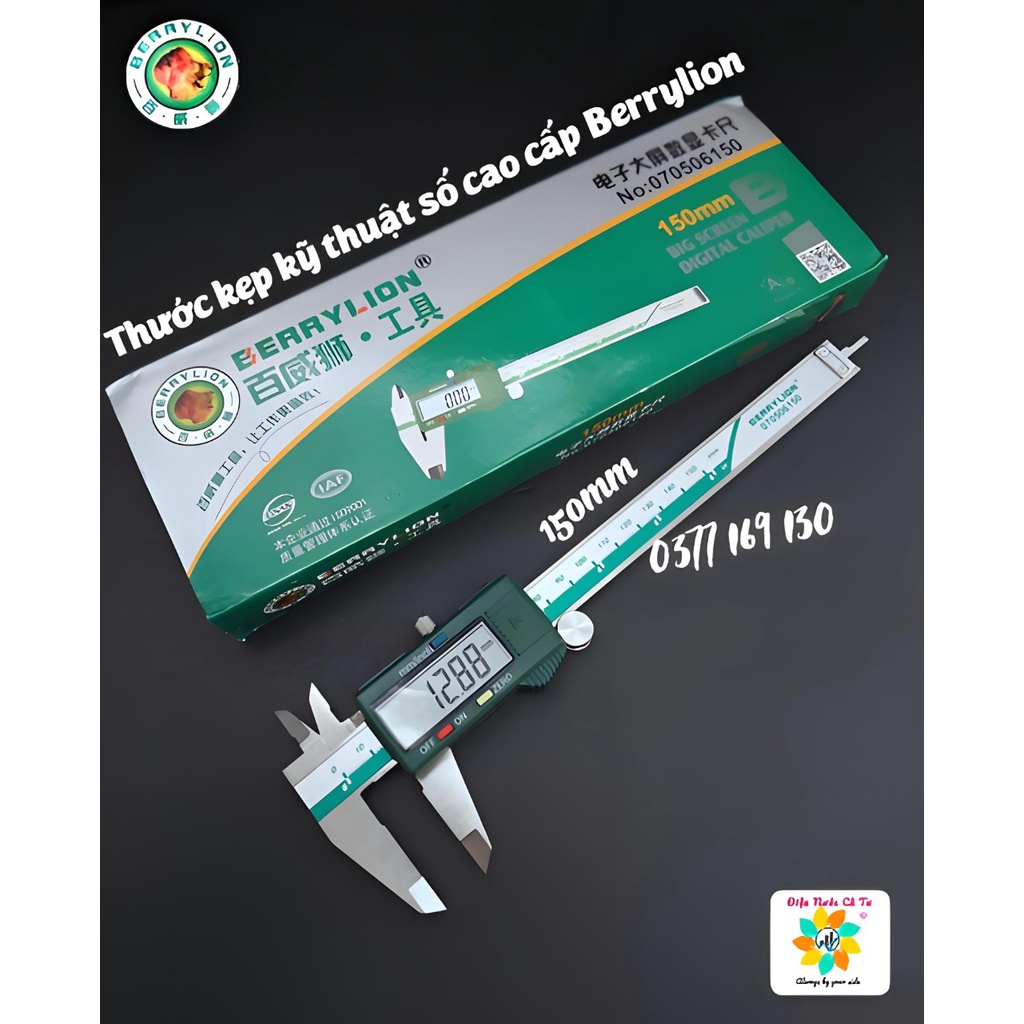 Thước Kẹp Điện Tử Cao Cấp 150mm BerryLion - chính xác cực cao 99.99%