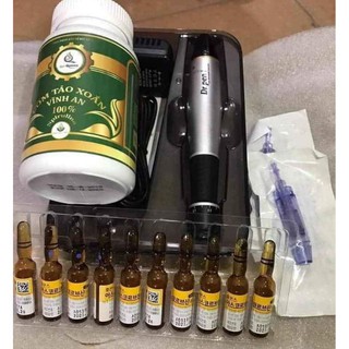 [Sale] Combo cấy tảo( 1 máy cấy tảo,1 lọ tảo xoắn, 10 ống vitamin C, 5 kim nano) dùng trong spa, tmv