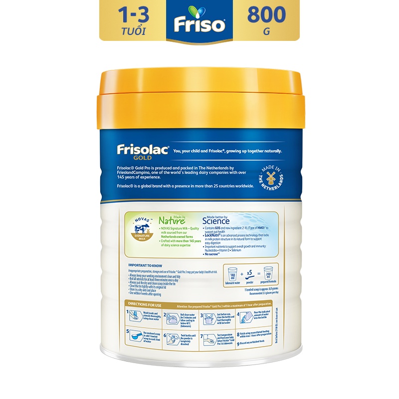 Sữa Bột Friso Gold Pro 3 lon 800g