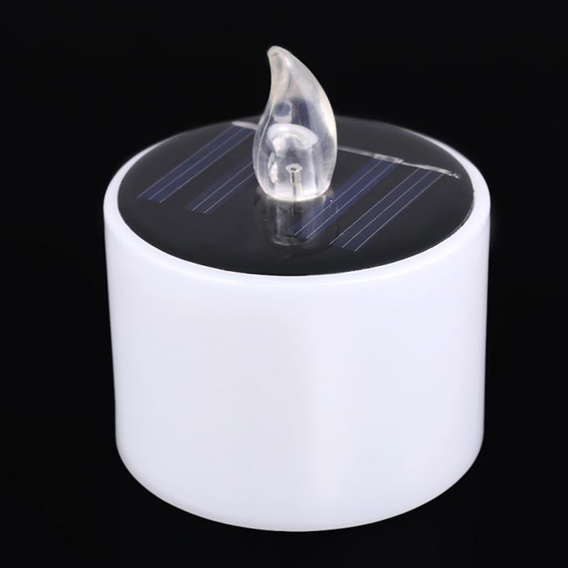 Đèn LED Năng Lượng Mặt Trời Hình Nến Màu Vàng
