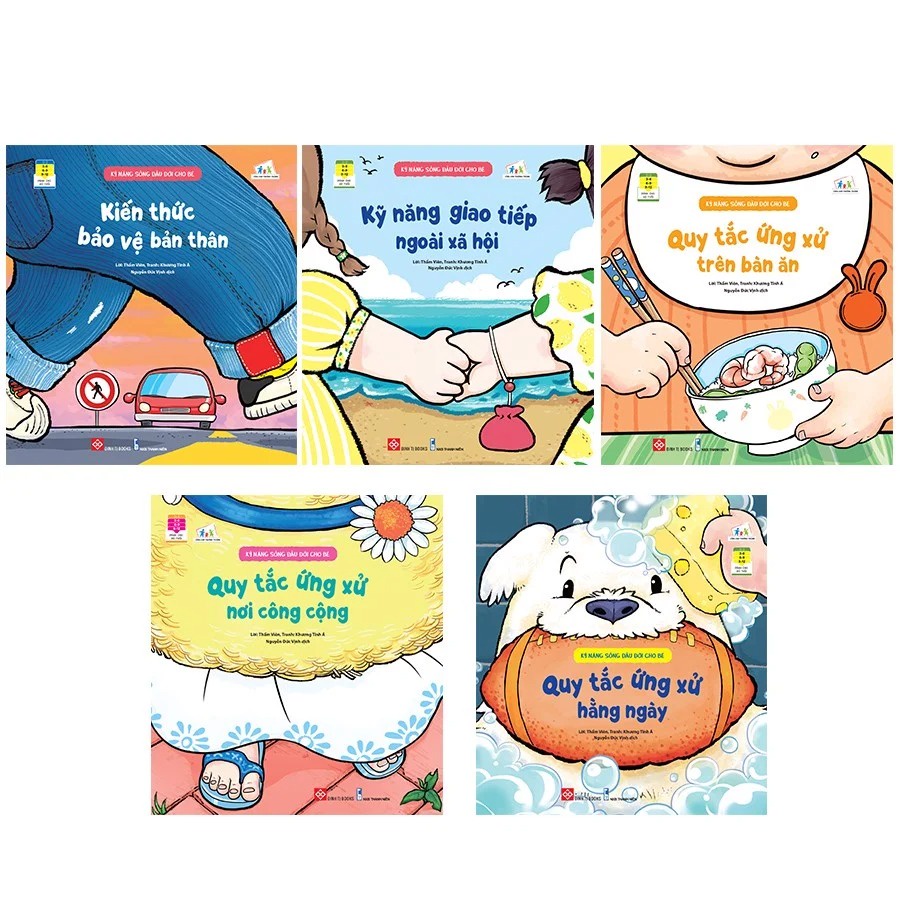 Sách - Combo 5 quyển Kỹ năng sống đầu đời cho bé