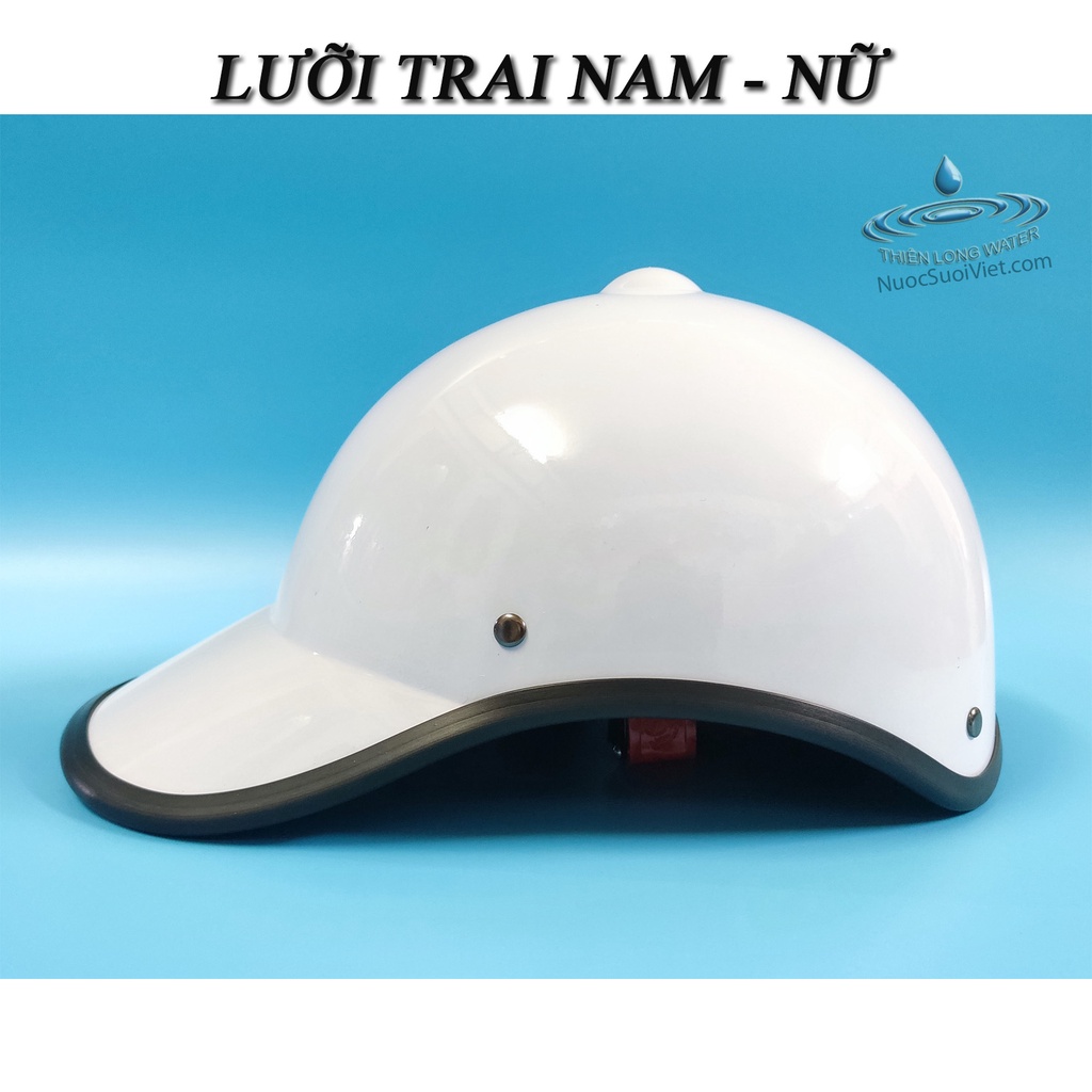 Mũ Bảo Hiểm Lưỡi Trai  - Nón Bảo Hiểm Thể Thao Thời Trang Kết Núm