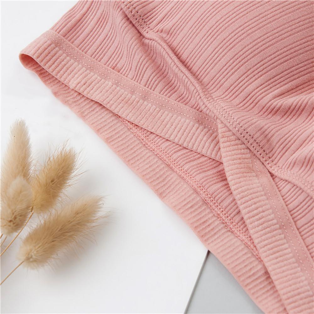 OCEANMAP Áo Tank Top Có Mút Đệm Ngực Màu Sắc Tinh Khiết Thời Trang Đường Phố Quyến Rũ