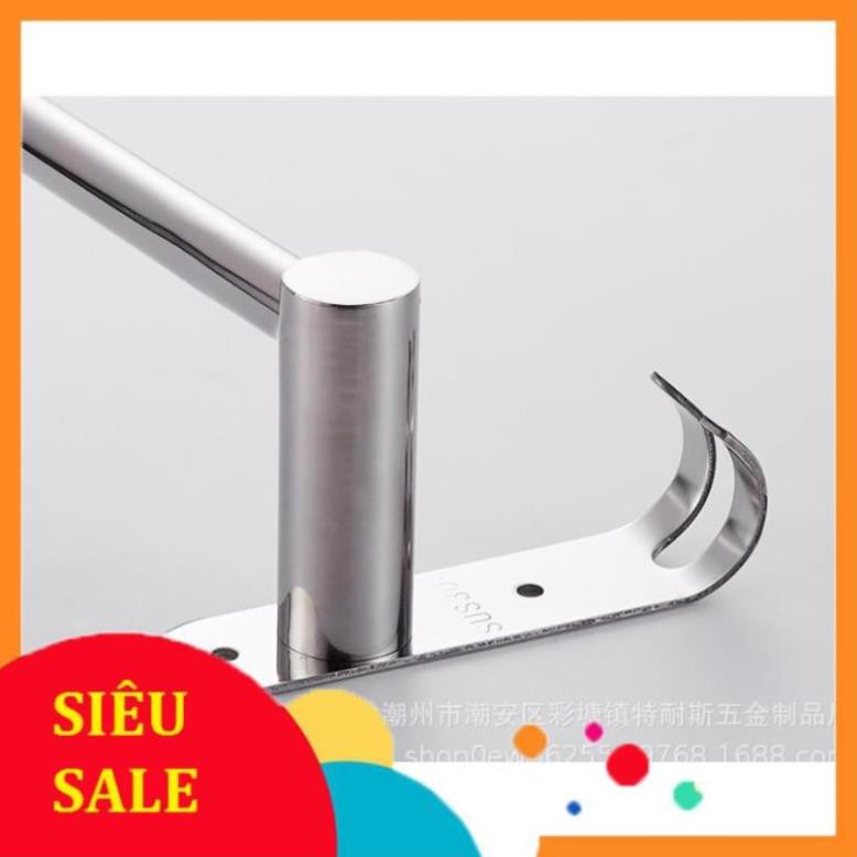 Giá Vắt Khăn Nhà Tắm lắp đặt dán tường không cần khoan chất liệu INOX 304 - LUTT