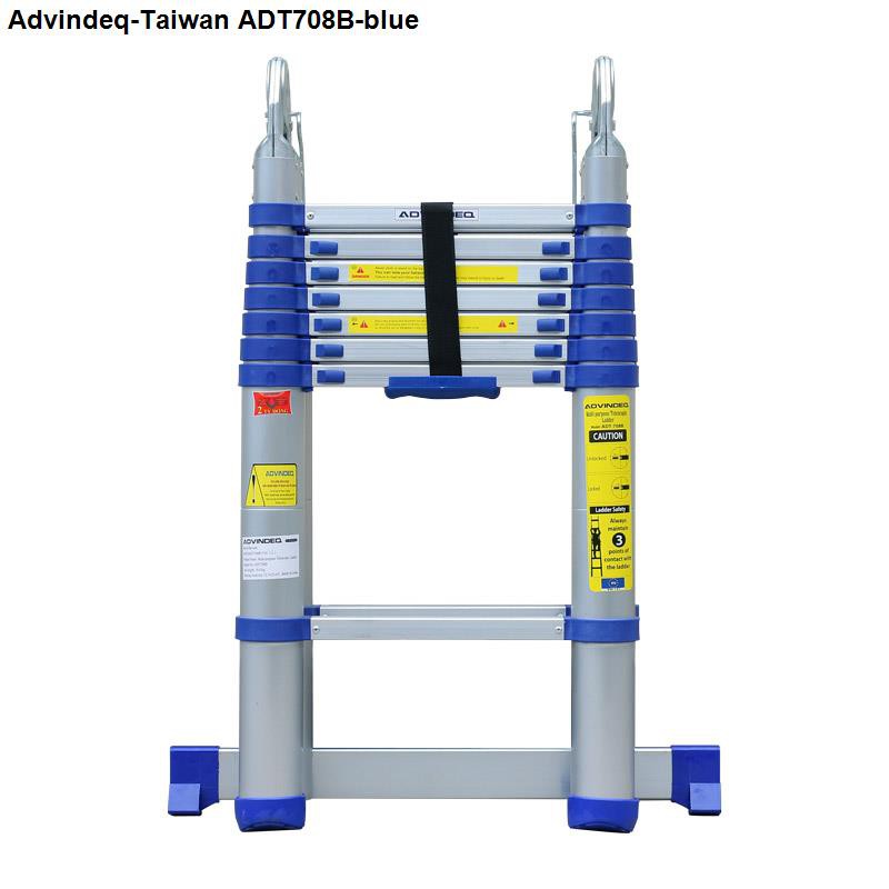 Thang nhôm rút gọn (chữ A) Advindeq ADT708B (màu xanh)