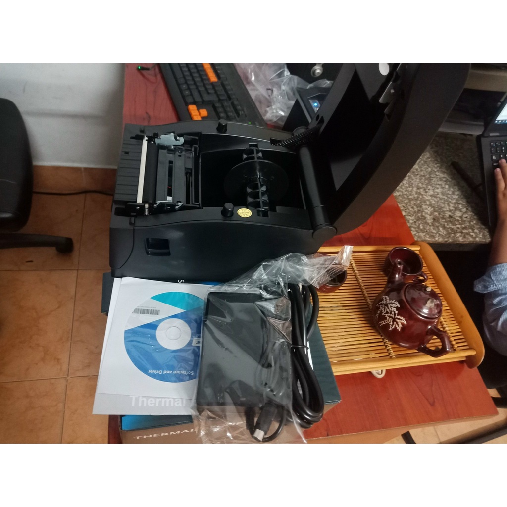 Máy in đơn hàng Shopee Richta 350B Bảo hành 12 tháng In mã vận đơn thương mại điện tử Cổng USB