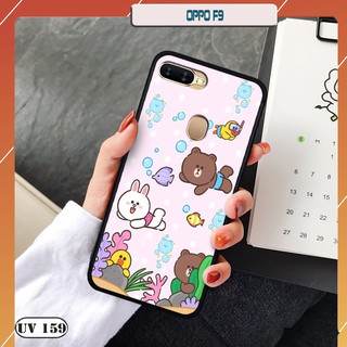 Ốp lưng nhám Oppo F9 - in hình