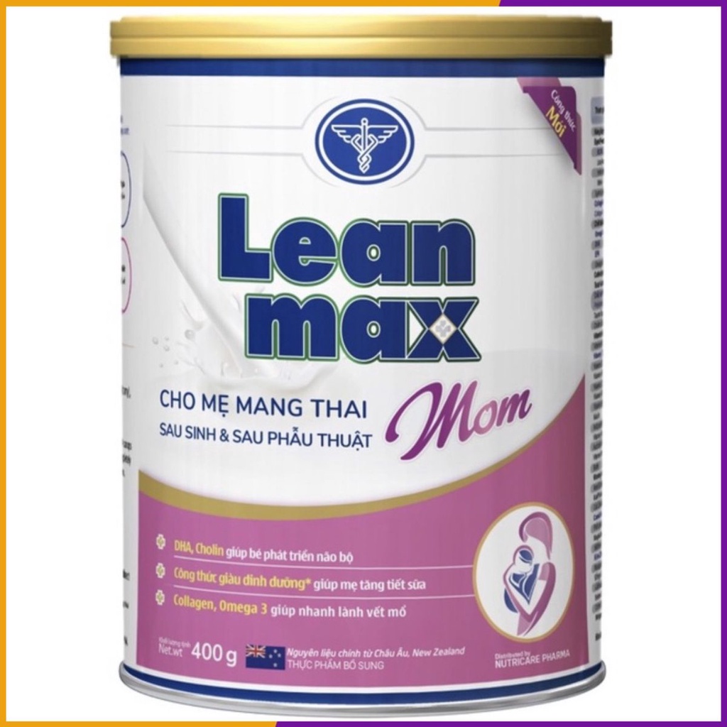 Sữa Leanmax Mom - DINH DƯỠNG DÀNH CHO MẸ BẦU TRƯỚC VÀ SAU PHẨU THUẬT