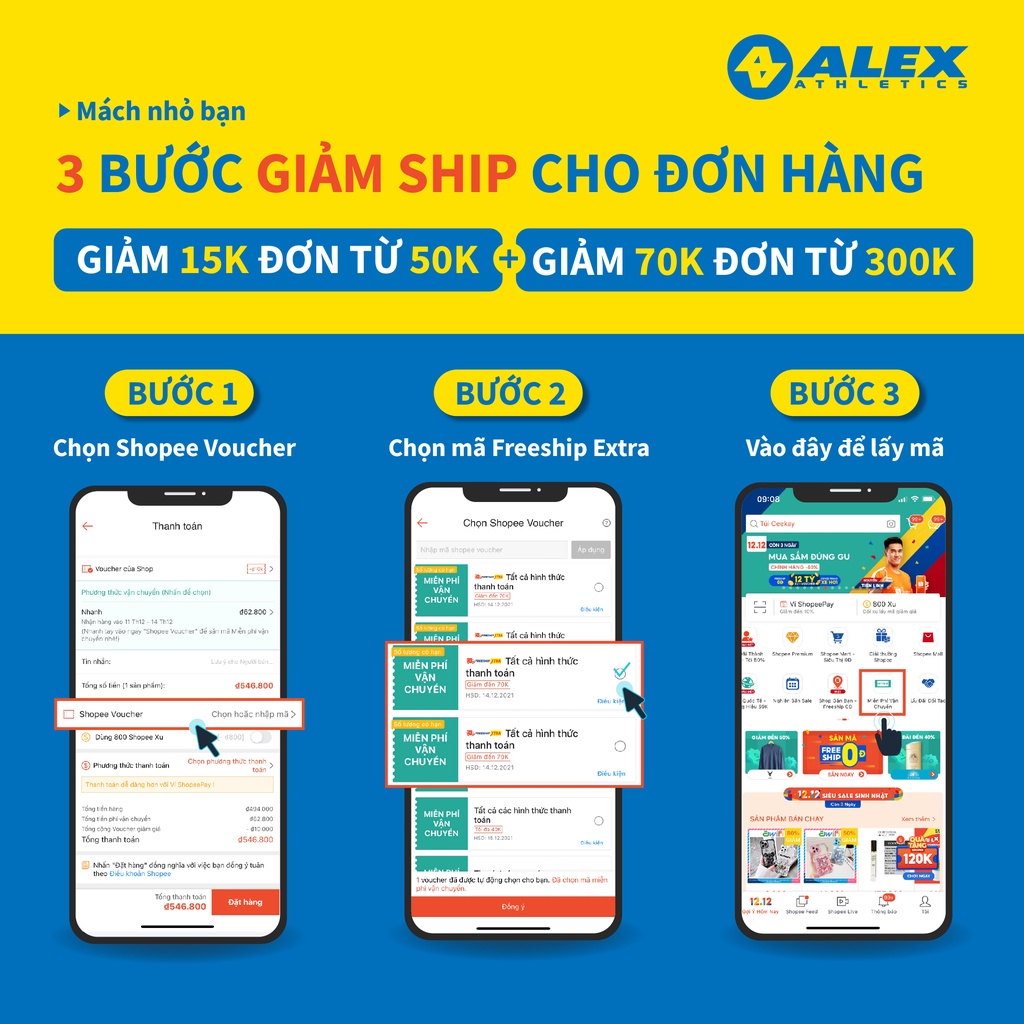 COMBO 2 Bộ Tạ Tay Lục Giác ALEX 6Kg Và Elip ALEX 1LB, Lõi Gang Đặc Bọc Cao Su Cao Cấp Đài Loan Chính Hãng