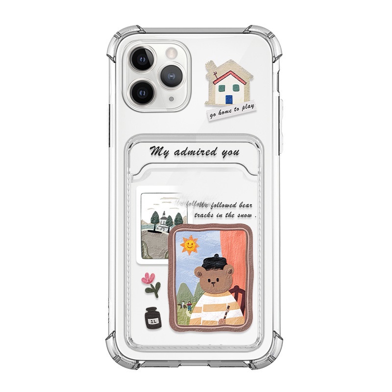 Ốp lưng iphone ốp Điện Thoại Họa Tiết Tranh Sơn Dầu Hoạt Hình Cho iPhone 14 13 12 11 PROMAX XS XR XSMAX SE2020 6 7 8