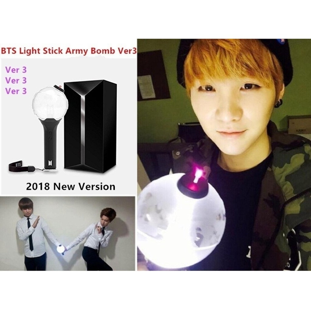 2018 BTS Ver.3 LED Kpop Stick Lamp ARMY Bomb Bang-tan Boys Concert Hip hop Light