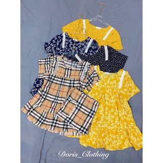 Bộ lanh lụa pyjama, bầu và sau sinh tay cộc quần lửng.