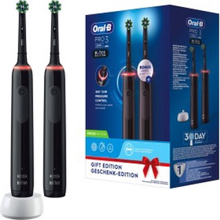 Bàn chải điện oral-b pro 3 3900, set 2 bàn chải điện - tiết kiệm, 3 chế độ làm sạch
