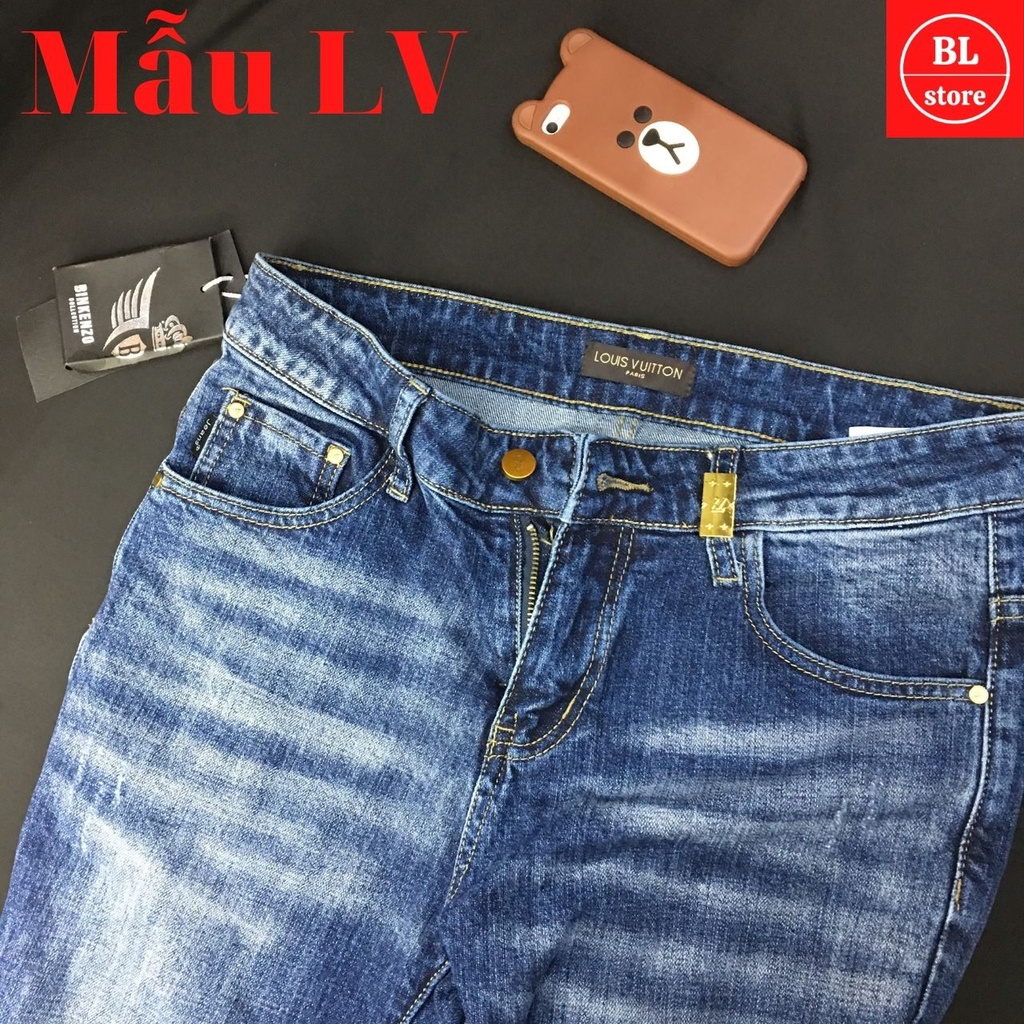 Quần jean nam xanh trơn cao cấp tinh tế, quần bò nam đẹp co giãn xanh trẻ trung dân công sở đi làm học sinh đi học | BigBuy360 - bigbuy360.vn