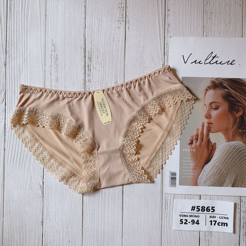 Quần lót nữ su lạnh phối ren kháng khuẩn nhiều màu combo 10 cái | BigBuy360 - bigbuy360.vn