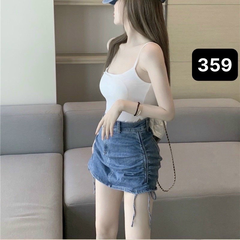 chân váy quần jean rút dây hai bên xịn ☘️☘️☘️☘️LY alohashop91