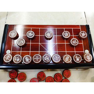 bàn cờ+quân cờ gỗ hương