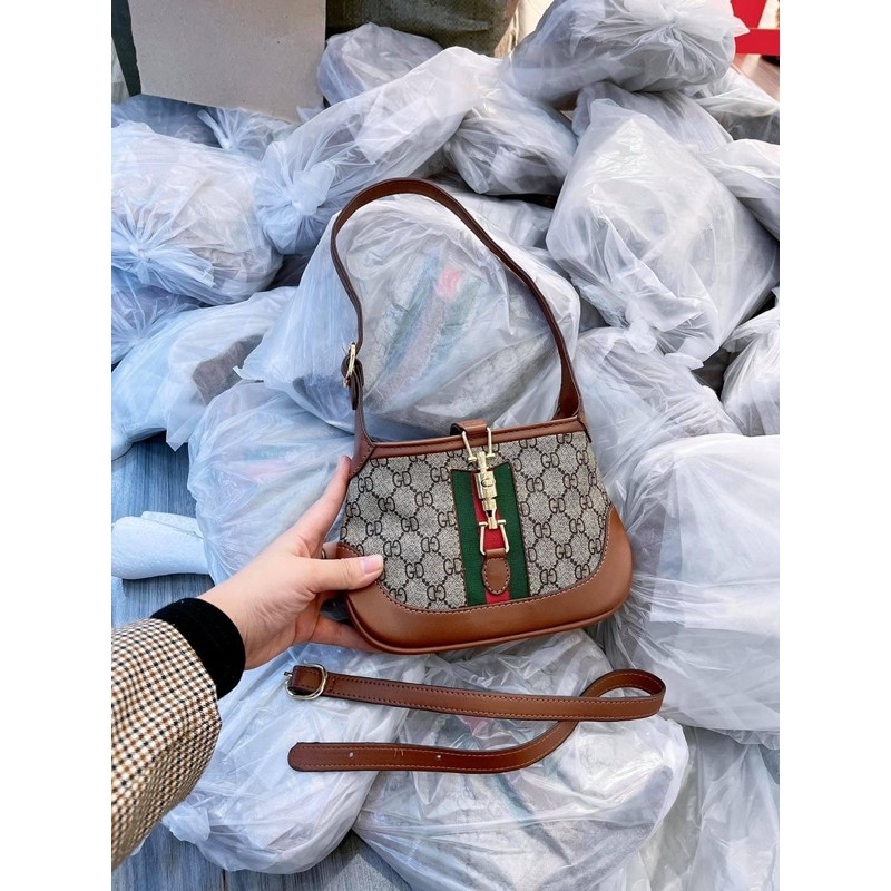 Túi đeo vai gg viền nâu, ảnh thật, bao đẹp | BigBuy360 - bigbuy360.vn