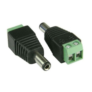 Jack Nối Nguồn DC5.5x2.1MM Đầu Đực Đen
