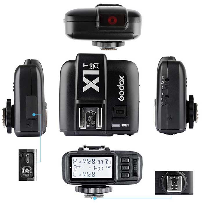 Kích đèn Flash Trigger Godox X1T For Canon / Nikon / Sony