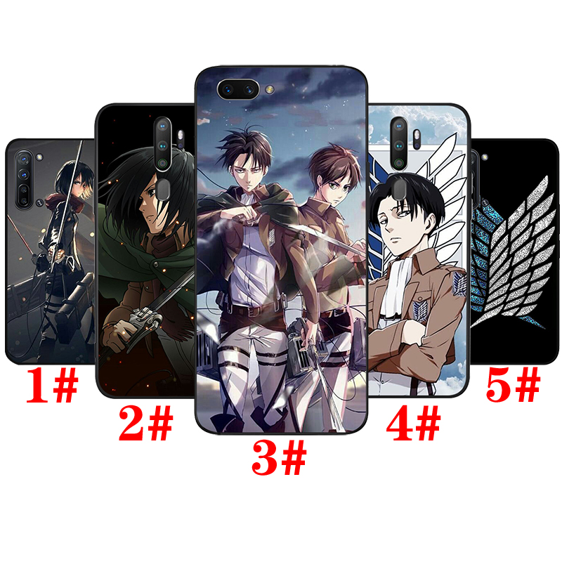 Ốp Lưng Silicone Mềm In Hình Anime Attack On Titan Cho Oppo A3S A5S A1K A5 A7 A9 A37 A39 A57 A59 A77 A83 F11 Pro T4