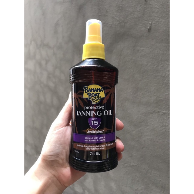 [NHẬP KHẨU MỸ] DẦU PHƠI NẮNG BANANA BOAT TANNING OIL SPF15-236ML