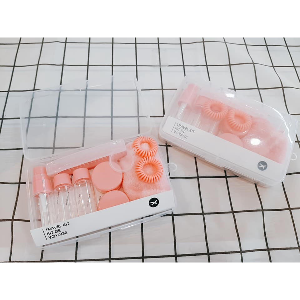 Set chiết mỹ phẩm hồng Miniso