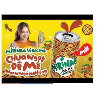 Lốc 6 chai và lon Mirinda vị đá me
