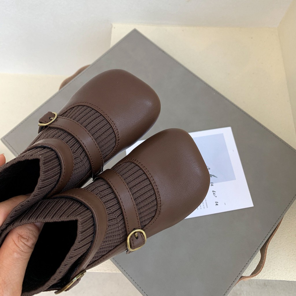 Giày Lót Vớ Len Ấm Áp Thời Trang Dành Cho Nữ