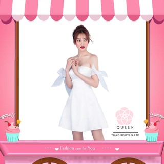 Đầm ulzzang phối tay nơ bánh bèo💖FREESHIP💖đầm nữ hotrend SO0331