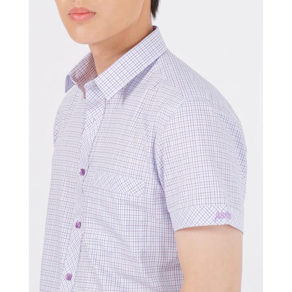 Áo Sơ Mi Nam Ngắn Tay Lịch Lãm, Sang Trọng BLENTINO BCV10 - Form Dáng Regular Fit Free Size 50k-80kg