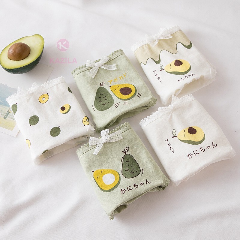 QUẦN LÓT NỮ COTTON QUẢ BƠ SIÊU CUTE ( CHỌN MÀU )