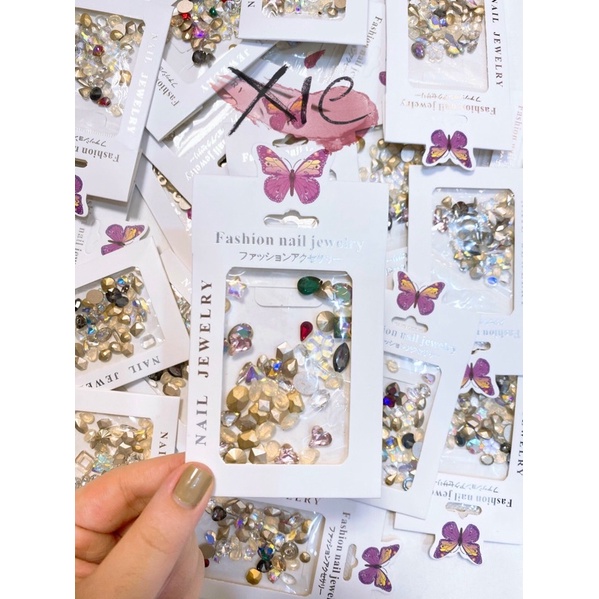 ĐÁ MIX PHA LÊ TRANG TRÍ MÓNG - XIE dụng cụ nail&amp;mi ♥️