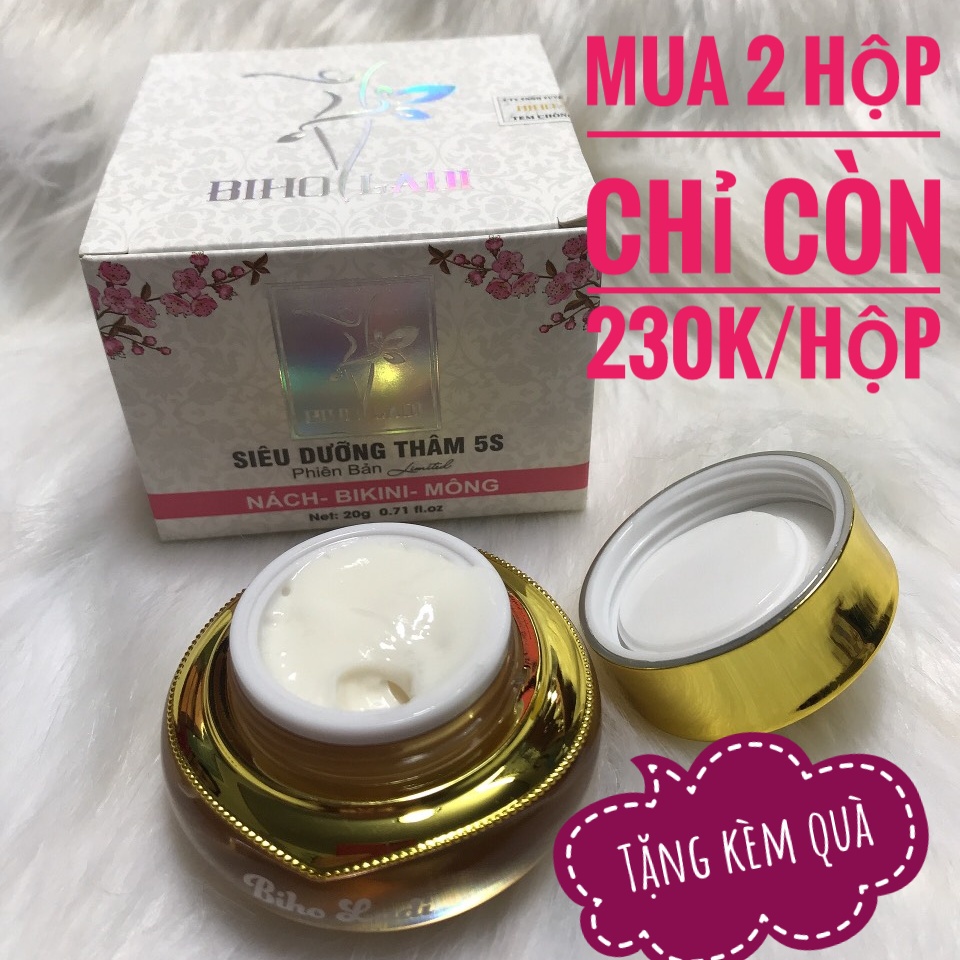 Chính hãng - Biho Ladi - Kem Siêu dưỡng thâm 5S 20gram